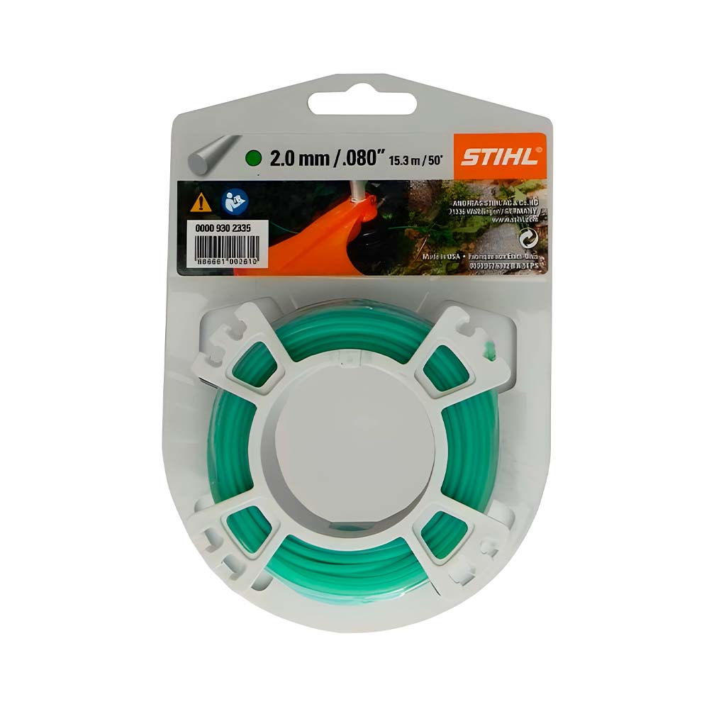 Hilo de nylon redondo para podadora 2 mm x15.3 m