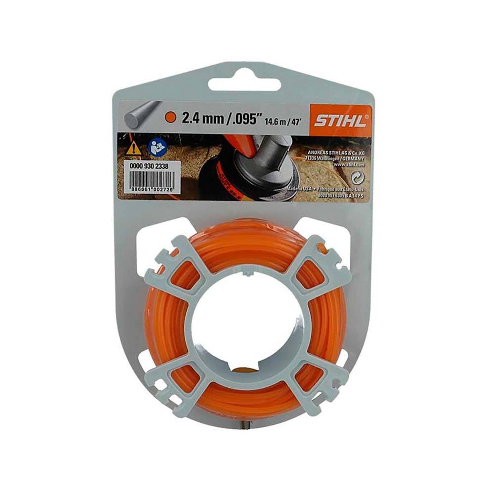 Hilo de nylon redondo para podadora 2.4mm x 14.6 m