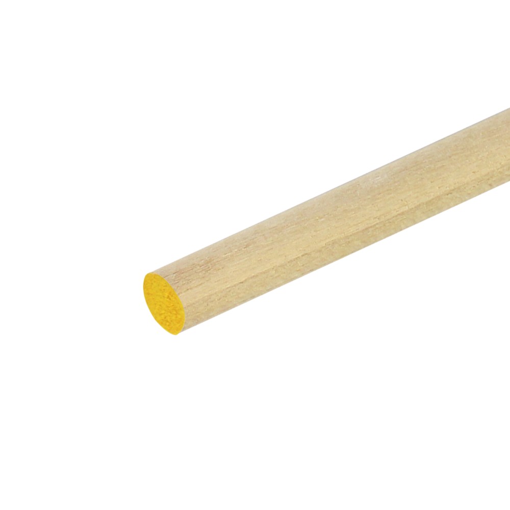 Taco de madera redondo de 7.93 mm x 1.21 m (5/16 x 48 pulgadas)