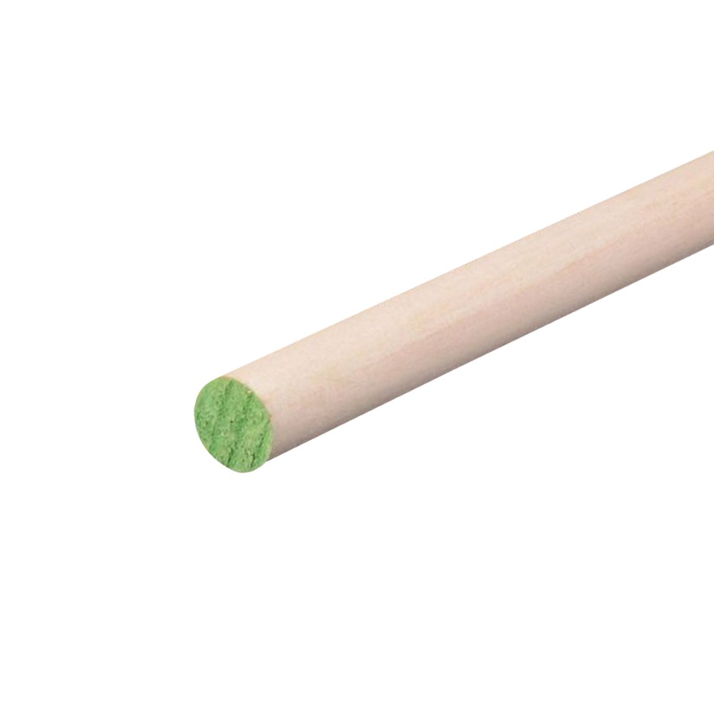 Taco de madera redondo de 11.11 mm x 1.21 m (7/16 x 48 pulgadas))