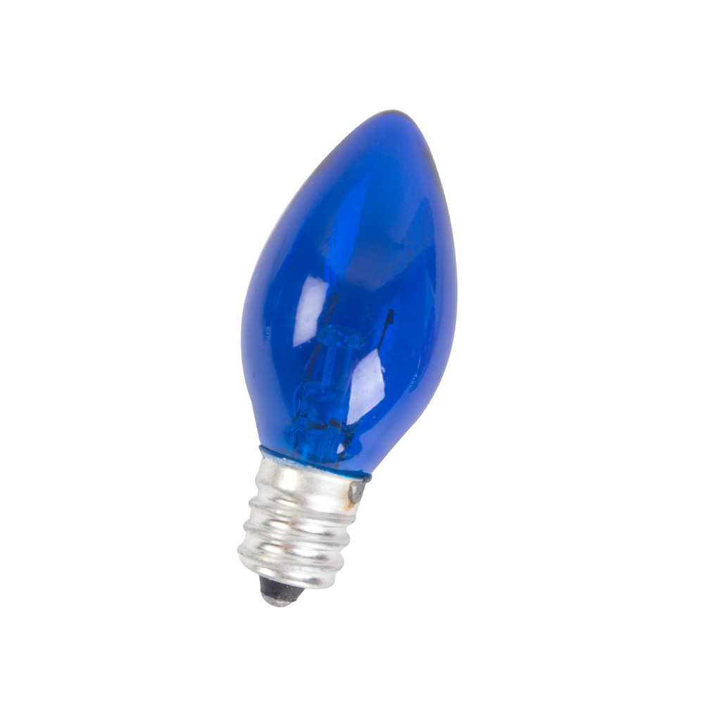 Bombilla incandescente 7w e-12 azul