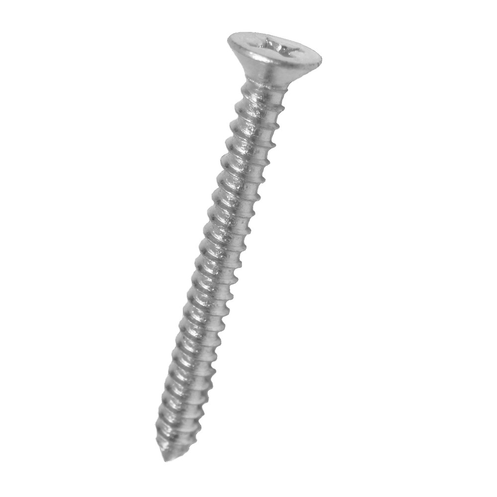 Tornillo goloso para lamina cabeza plana zinc #6x1 pulg(25.4 mm)