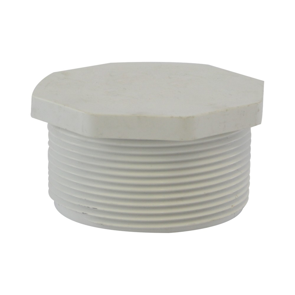 Tapón macho pvc con rosca de 3 pulg - Tapones PVC macho