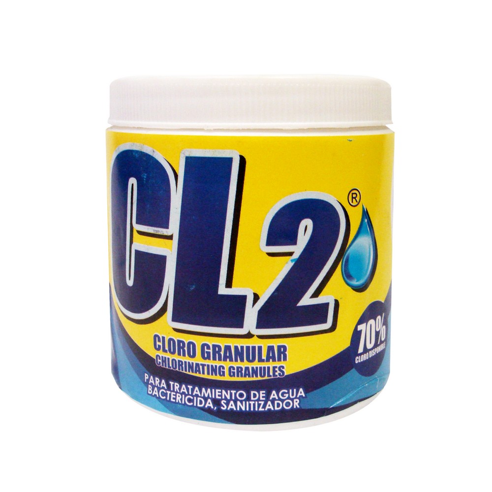 Cloro 70% granulado cl2 1 lb