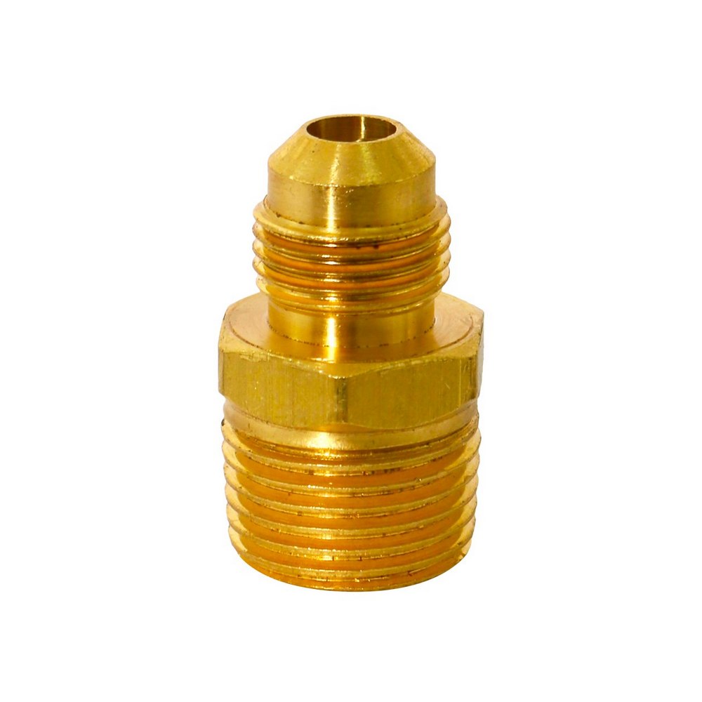 Conector de bronce flare 3/8 x 1/2 pulg npt