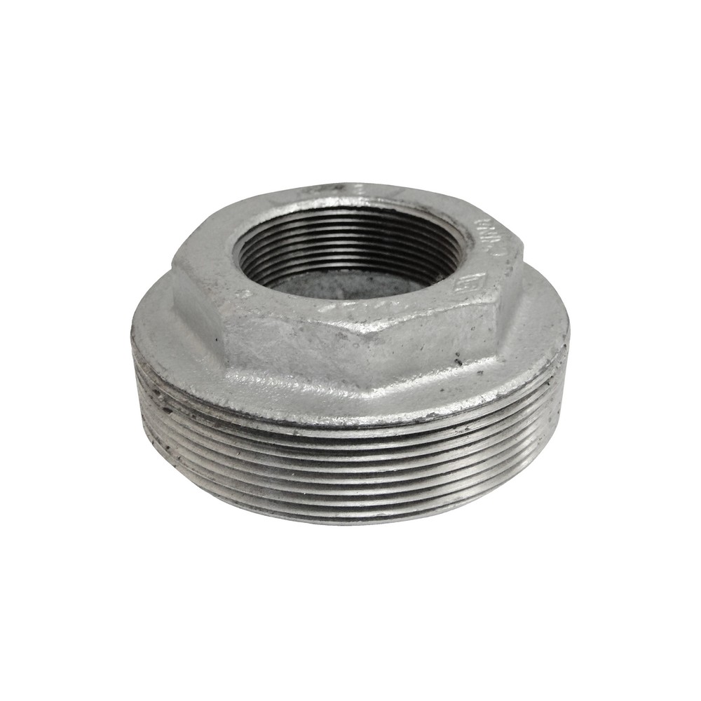 Reductor bushing de hierro galvanizado 4 a 2 in