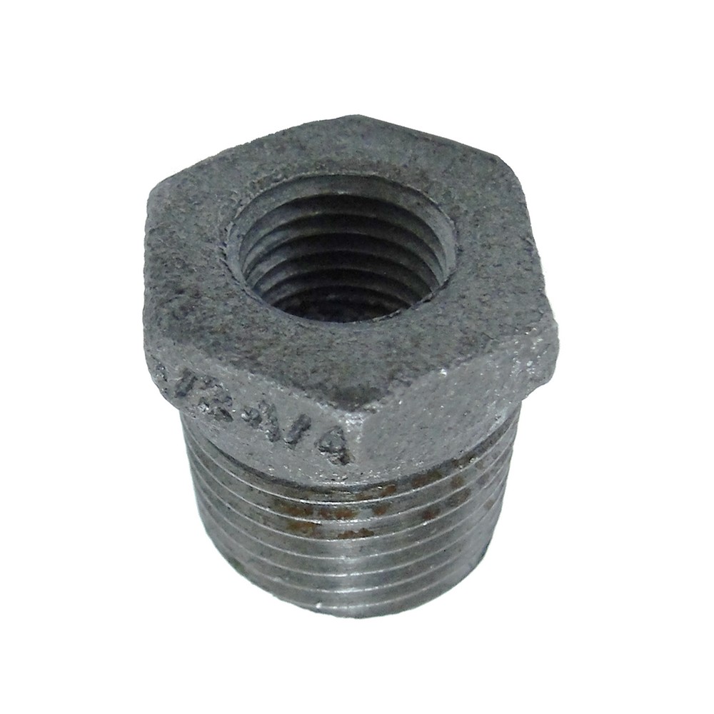 Bushing hierro negro de 1/2 a 1/4 pulg (12.70 mm a 6.35 mm)