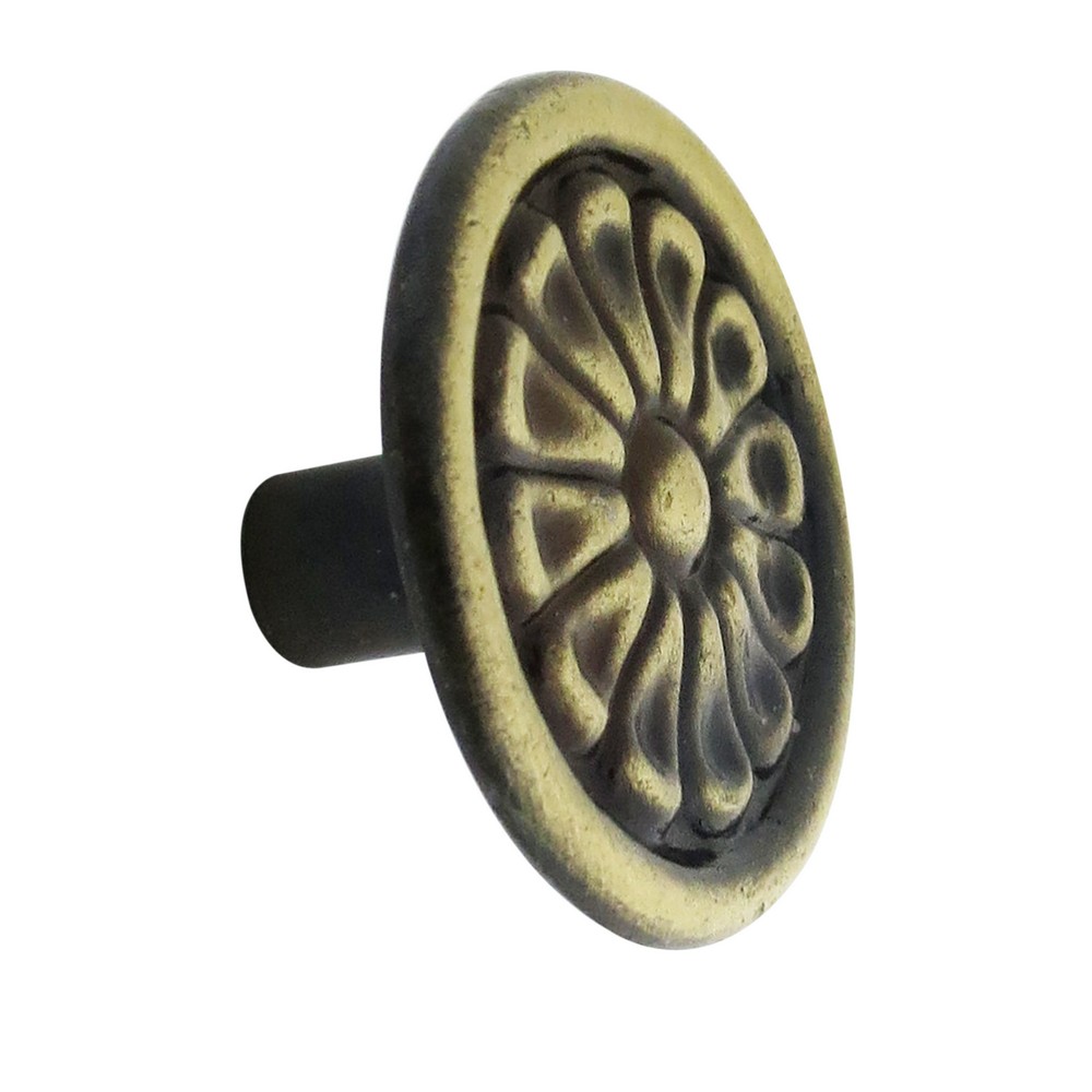 Halador botón bronce antiguo 34 x 18 mm