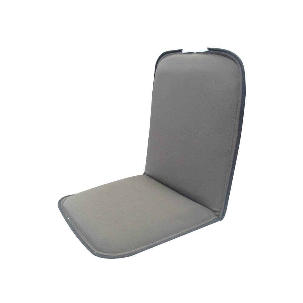 Respaldo gris de tela para asiento de carro