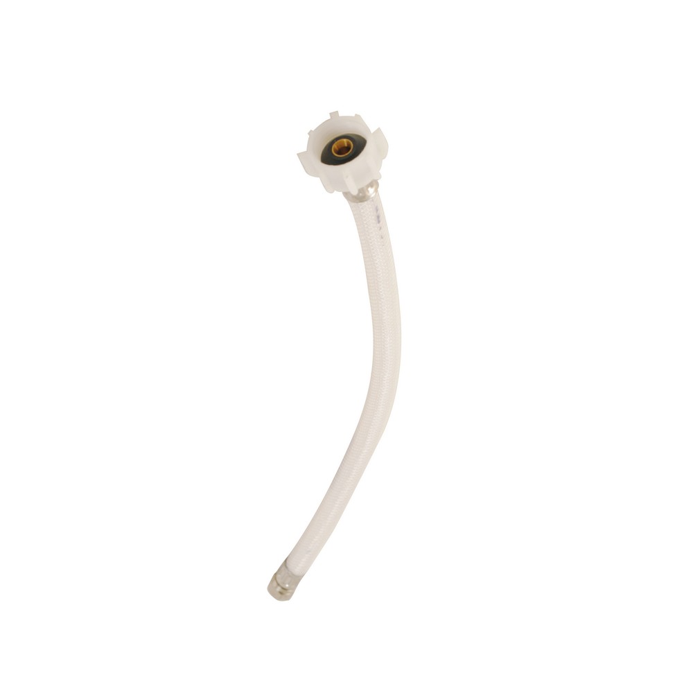 Tubo de abasto flexible plastico para inodoro de 3-8x7-8x16 pulg