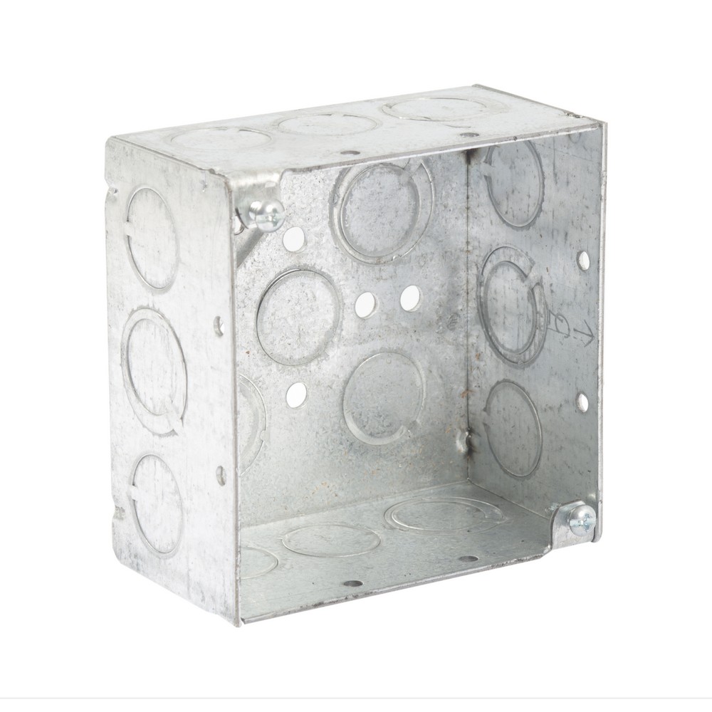 Caja cuadrada 4x4 pulg (10.16 cm x 10.16 cm) doble fondo