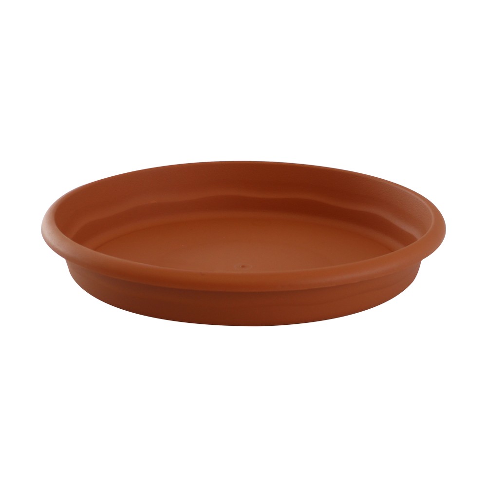 Plato redondo terra terracota 44 cms plastiken 7444