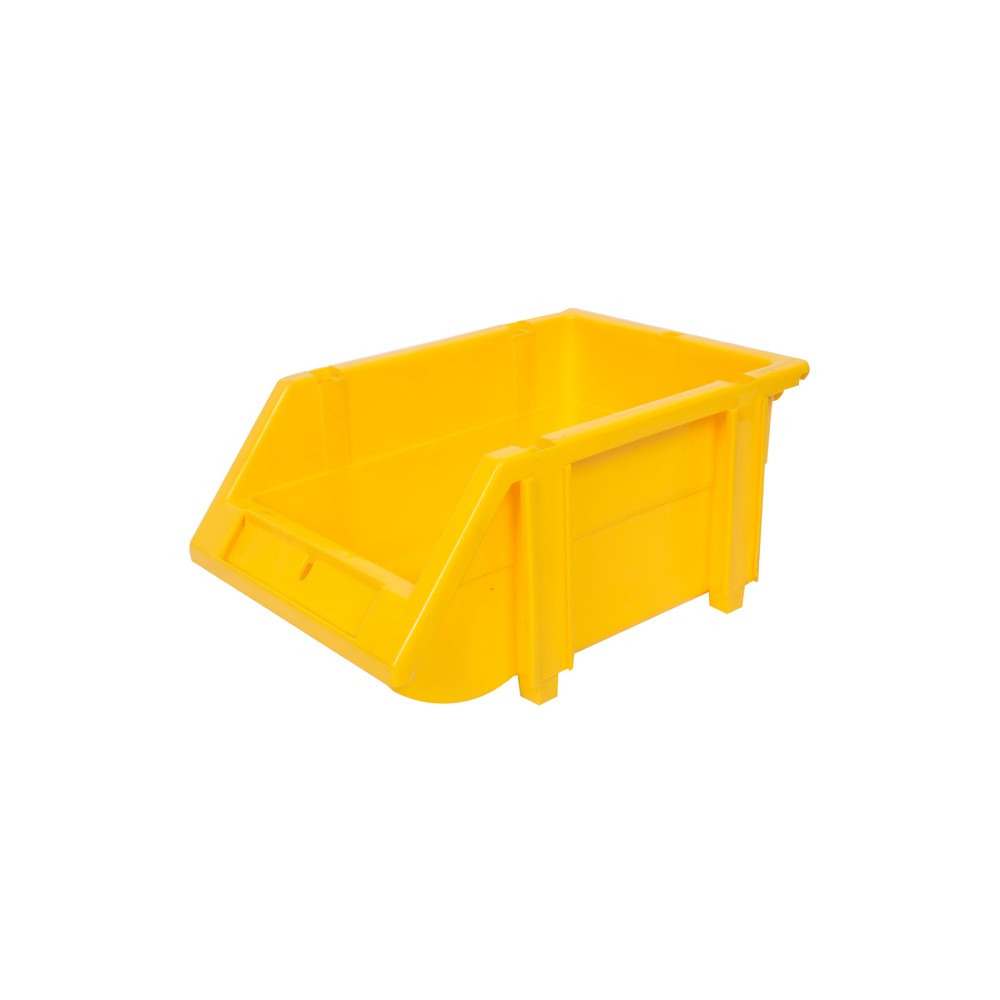 Caja plastica bin amarilla 16.5 cm x 10.5 cm x 8 cm