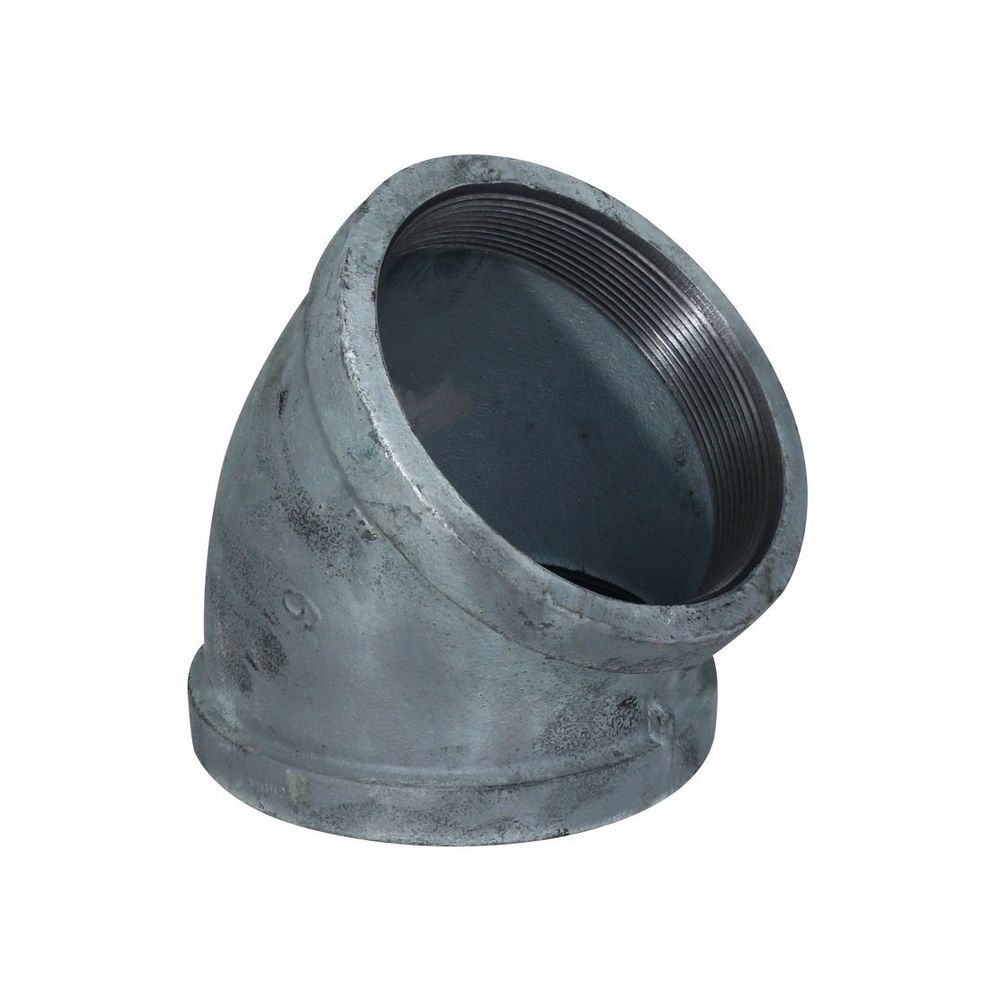 Codo galvanizado a 45°de 6 pulg (15.24 cm)