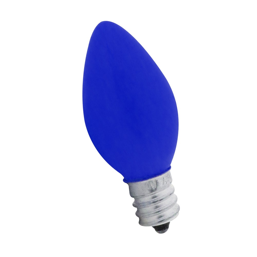 Bombilla incandescente 7w e-12 c7 azul