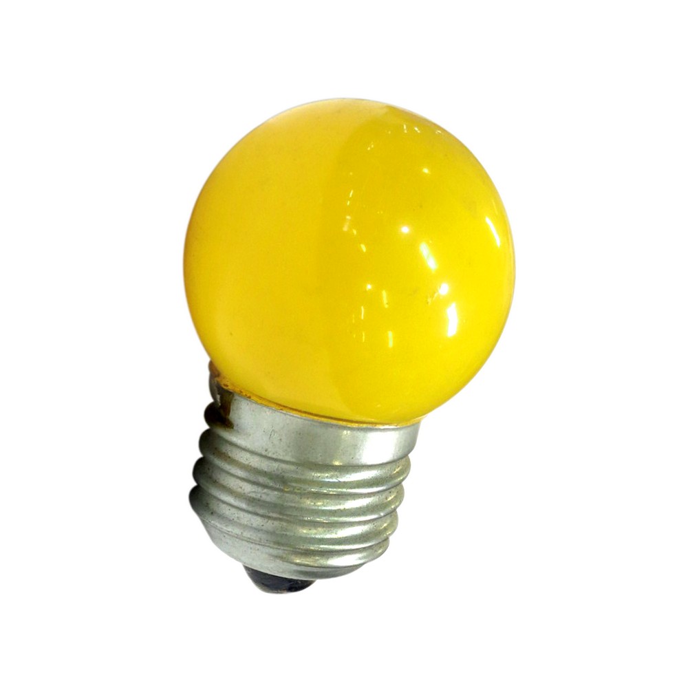 Bombilla incandescente 25w e-27 globo amarillo