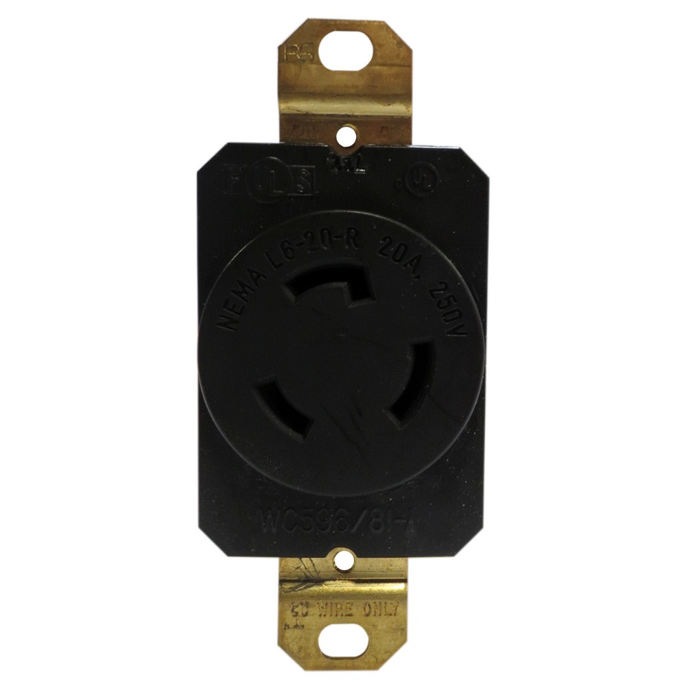 Tomacorriente para empotrar 20 amp 3 hilos legrand l620 r - Tomas de empotrar tomacorriente 20 amp