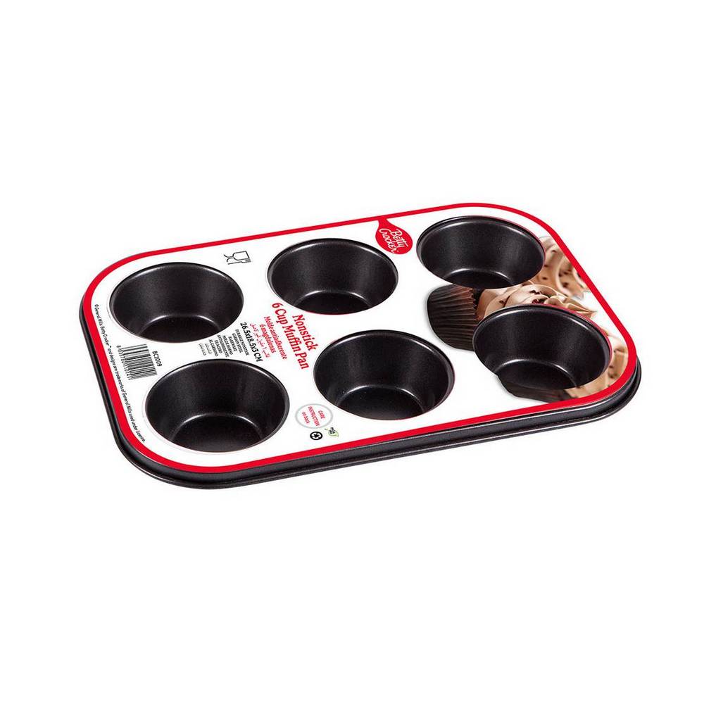 Molde de acero para muffin 6 espacios 18.5 x 26.5 cm