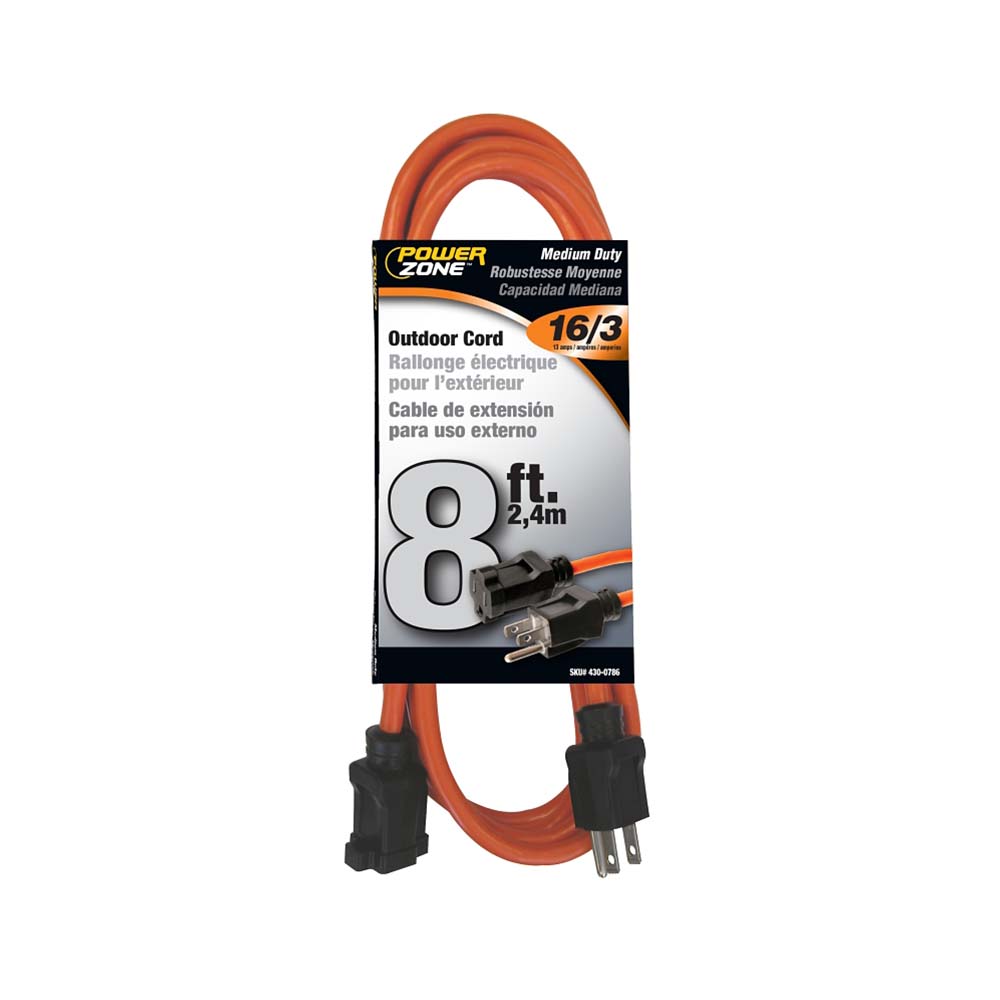 Extensión electrica sjtw 3x16 8 pies