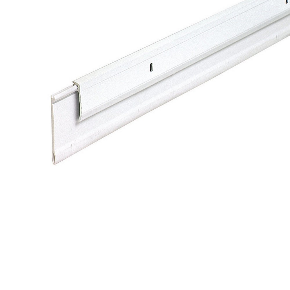 Barrepolvo de aluminio color blanco de 91.44 cm