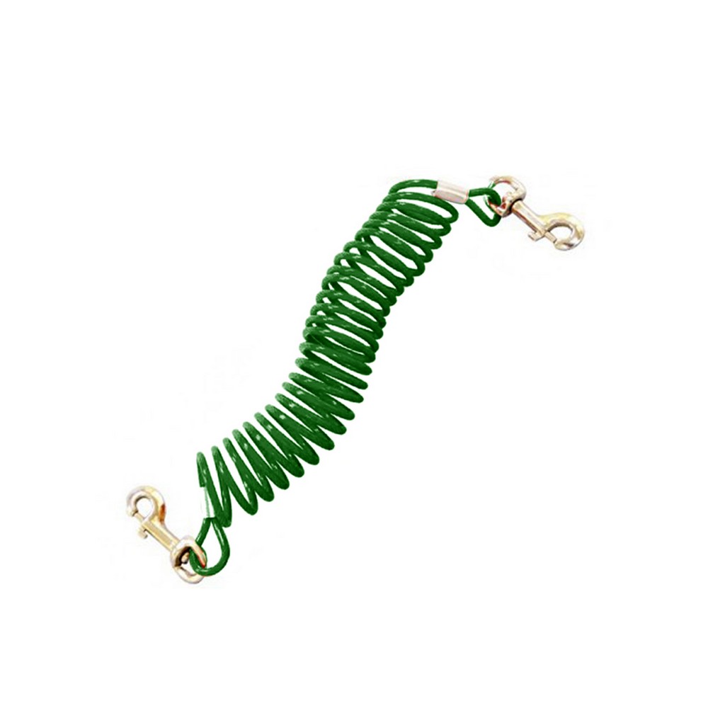 Cable de enganche para perro 12 pies verde