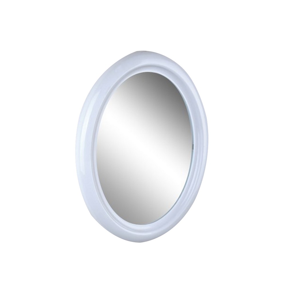 Espejo ovalado 51x36 cm blanco
