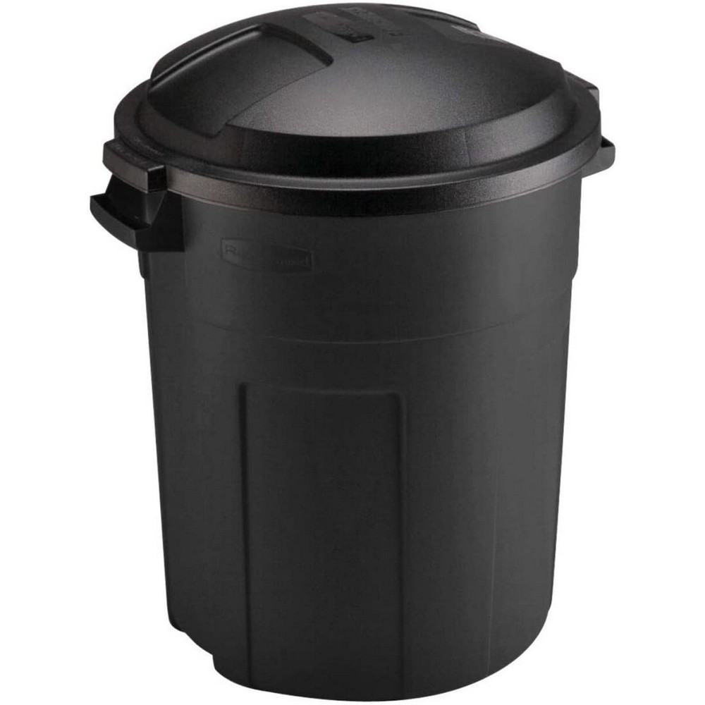 Basurero con tapadera negro 20 gal