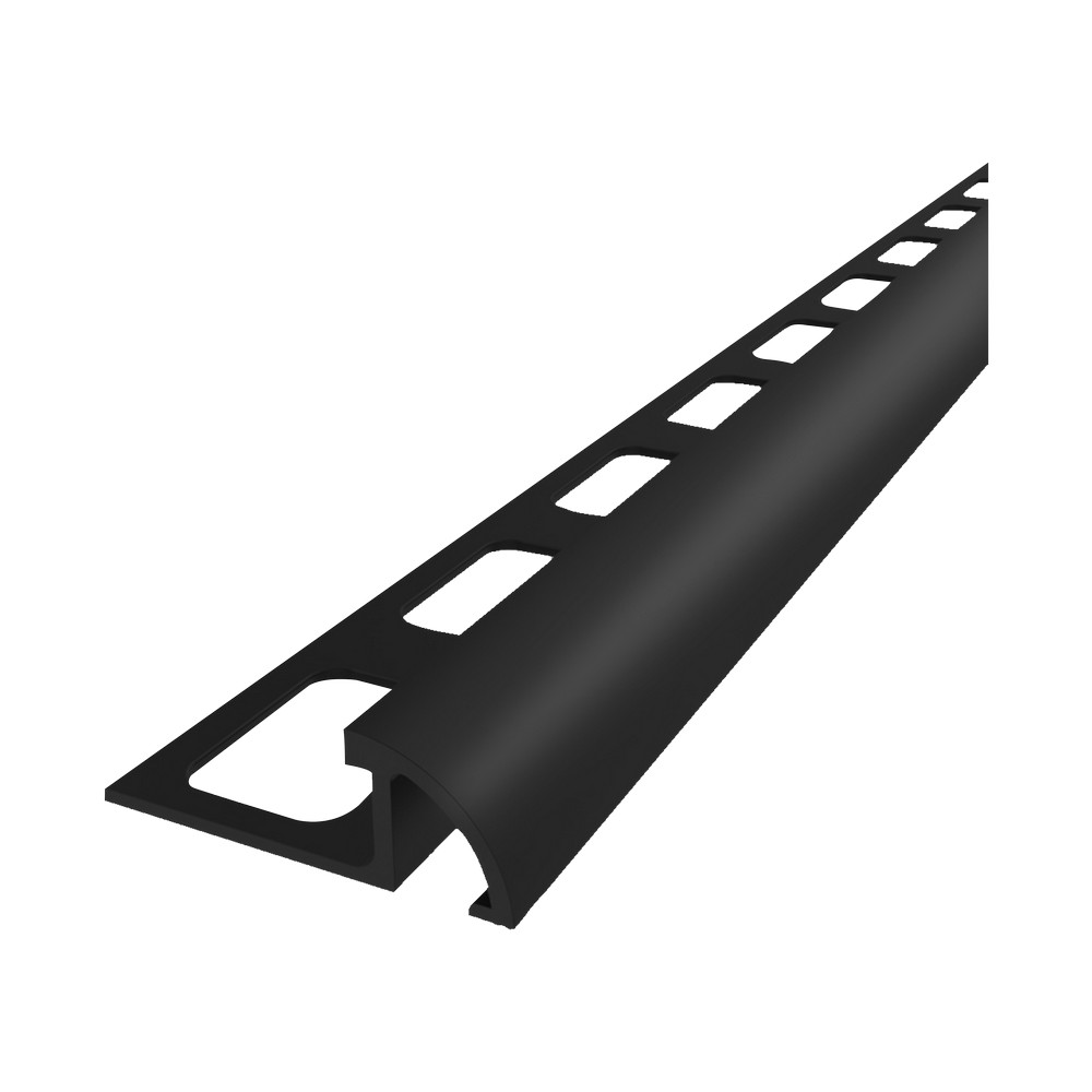 Moldura de aluminio para cerámica 12 mm negro