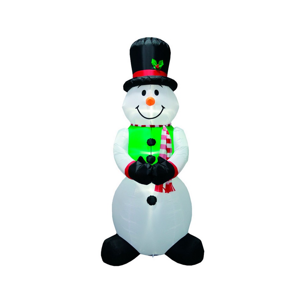 Nflable con luz-muñeco de nieve 111.7 x 121.9 x 243.8 cm