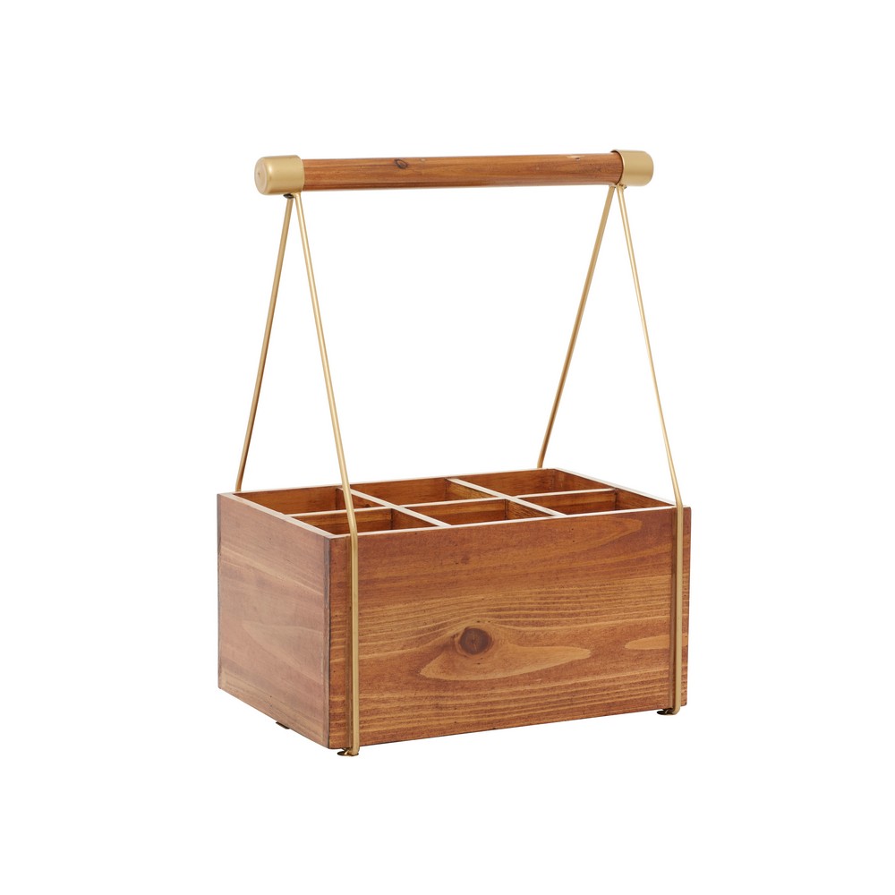 Organizador para botellas de vino de madera 12x16pulg