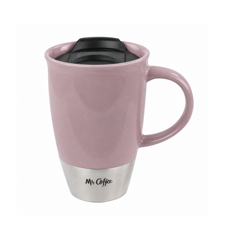 Taza ceramica 14oz rosa coupleton