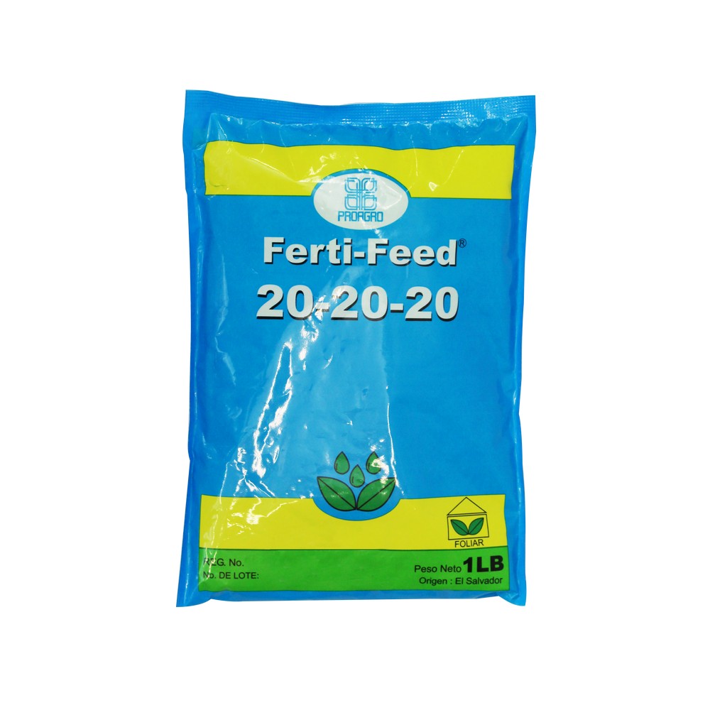 Fertilizante soluble 20-20-20 de 1 lb