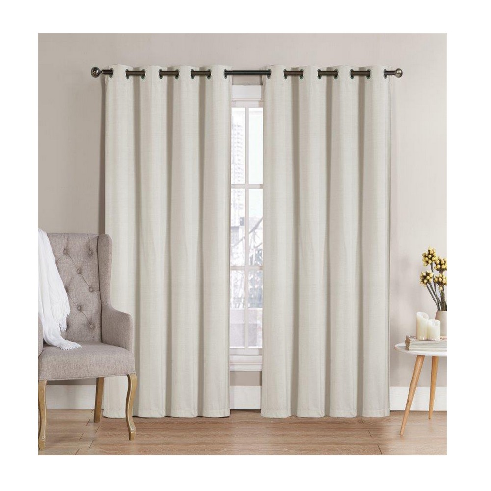 Cortina para ventana blackout neil ivory de 132x228 cm
