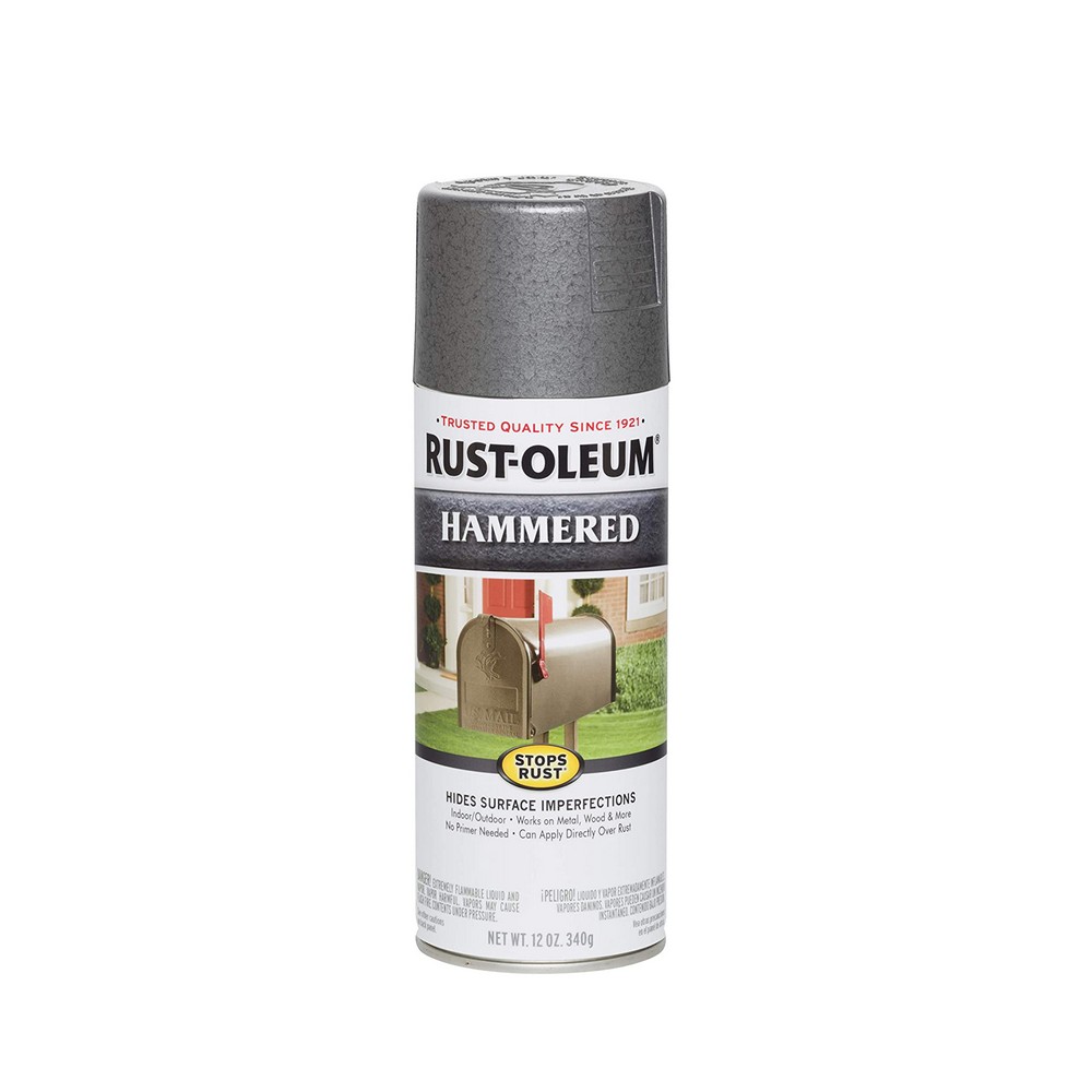 Pintura en spray gris oscuro martillado 12 oz