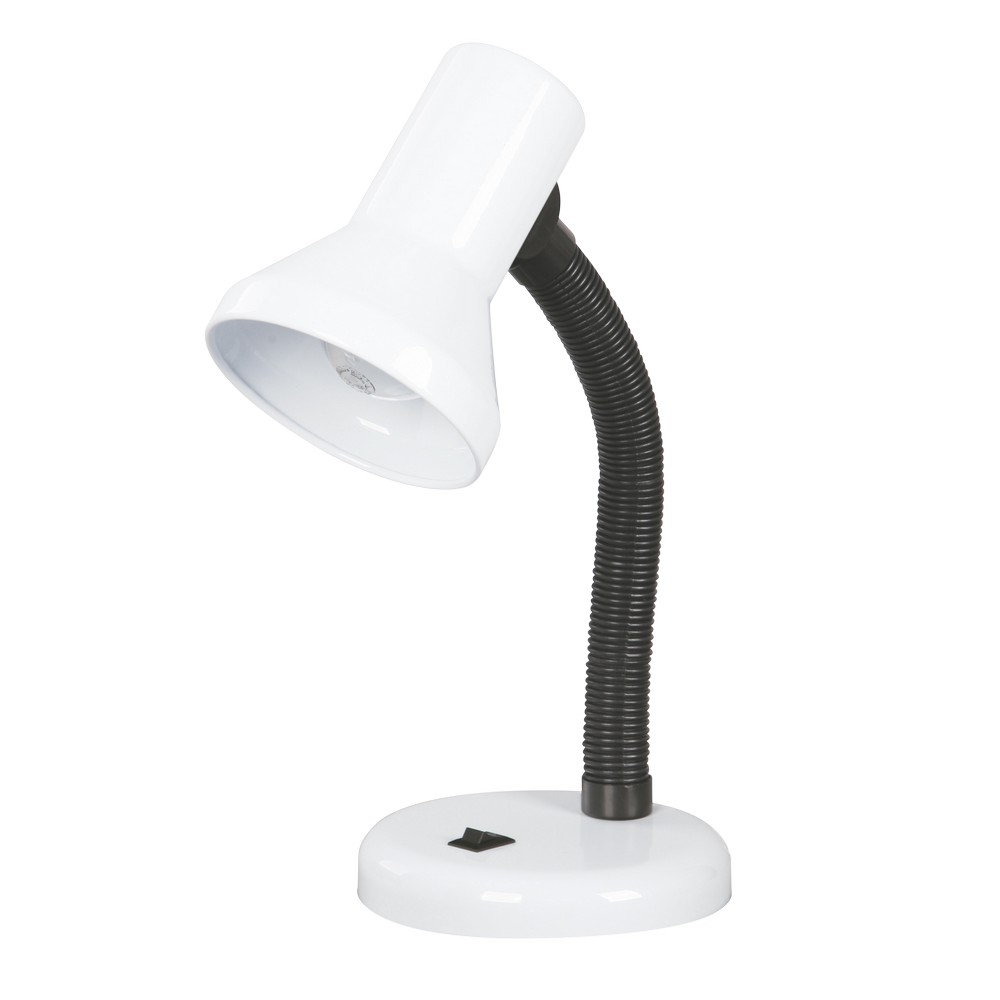 Lámpara de escritorio blanca 1 luz