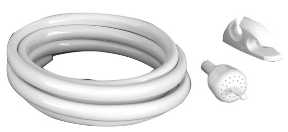 Manguera para ducha blanca