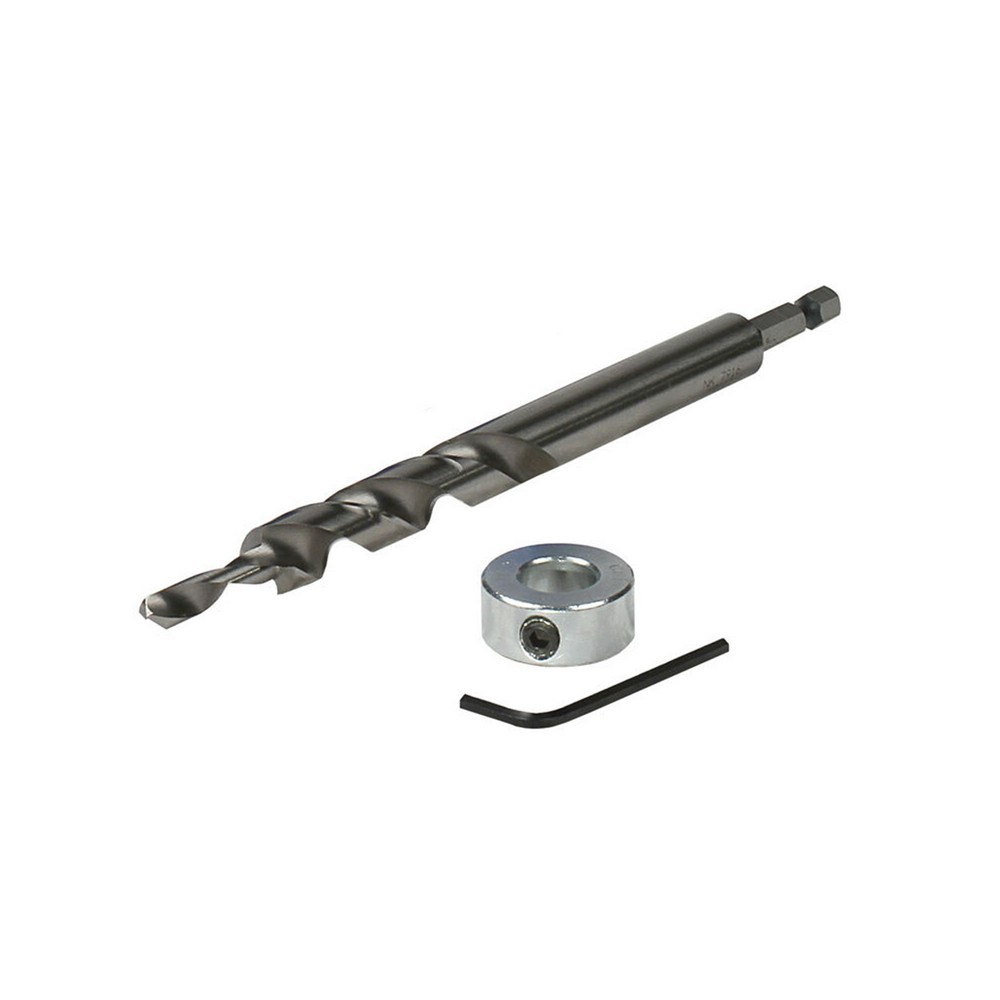 Broca guia para tornillo inclinado 1/2 pulg x hex 1/4 pulg
