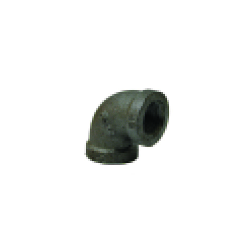 Codo hierro negro a 90° de 3/8 pulg (9.52 mm)