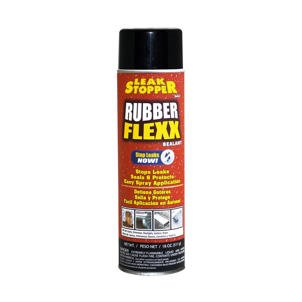 Spray tapagoteras 18 oz rubber flexx negro Pintura en spray