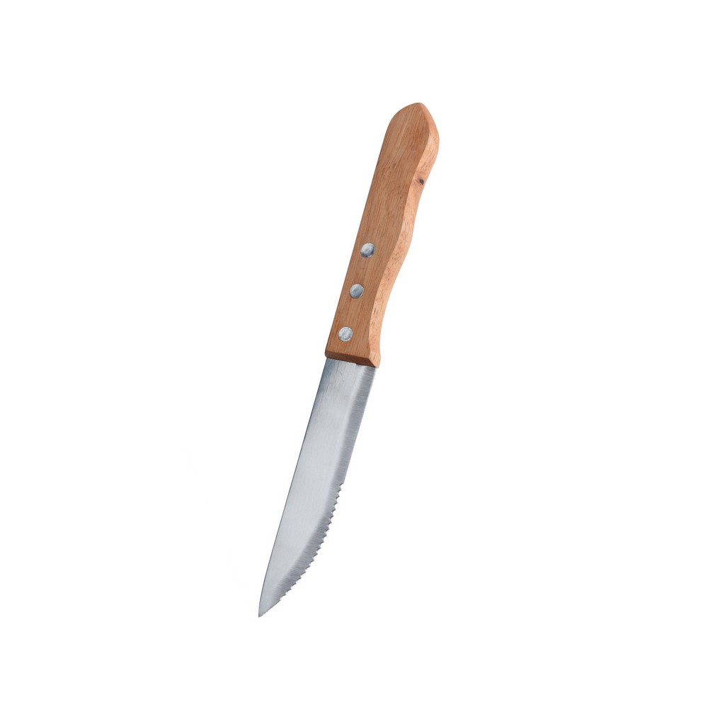 Cuchillo para carne mango de madera 4 piezas