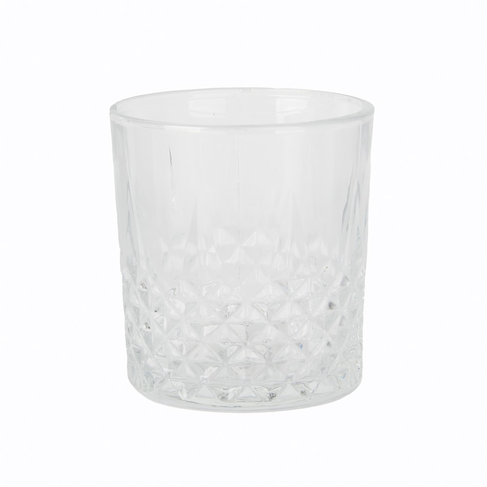 Vaso de vidrio 340ml triangulos