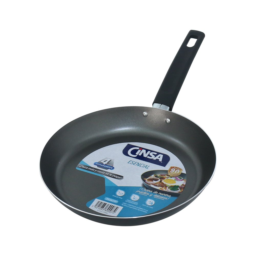 Sarten de aluminio 24 cm esencial