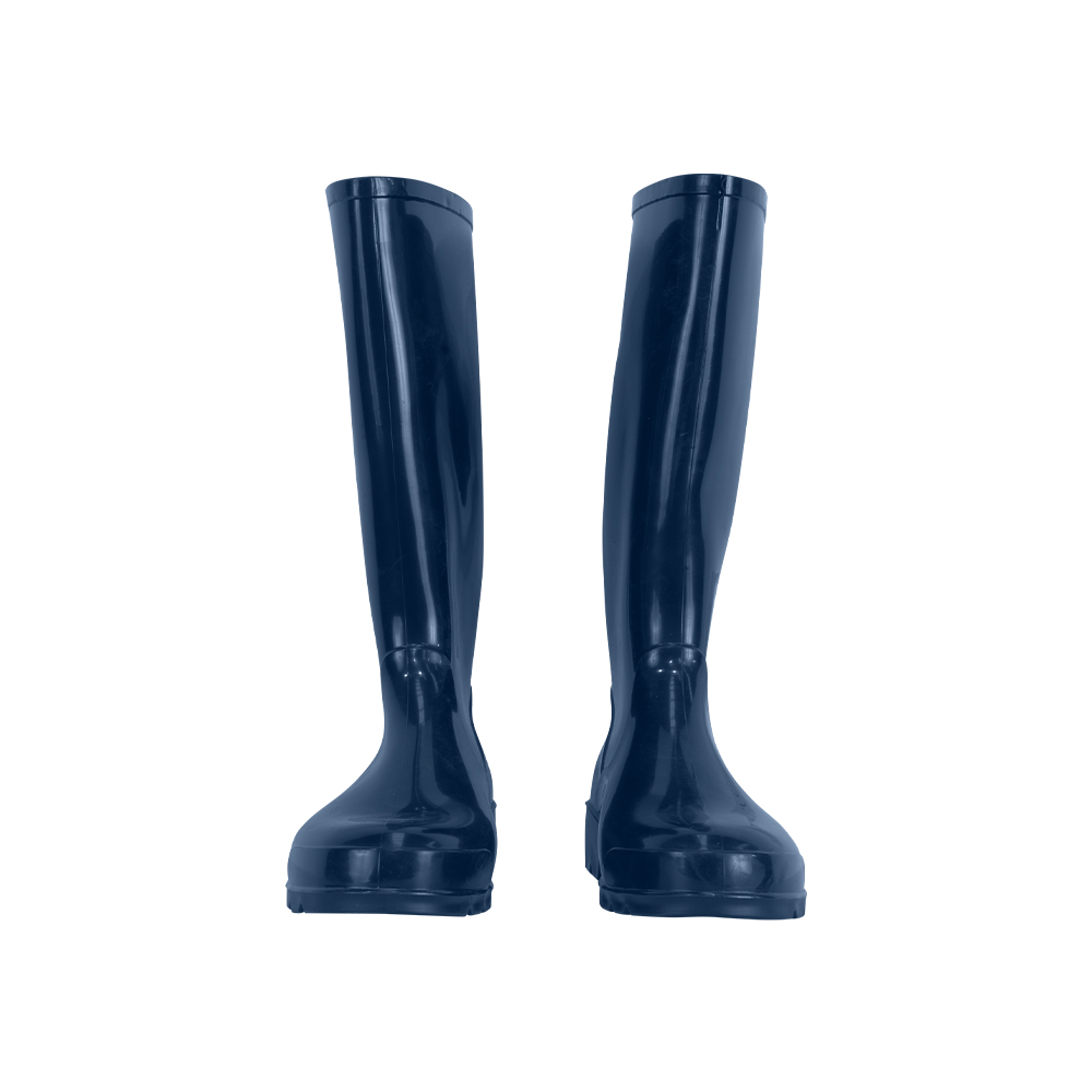 Botas azules de hule para mujer talla 37