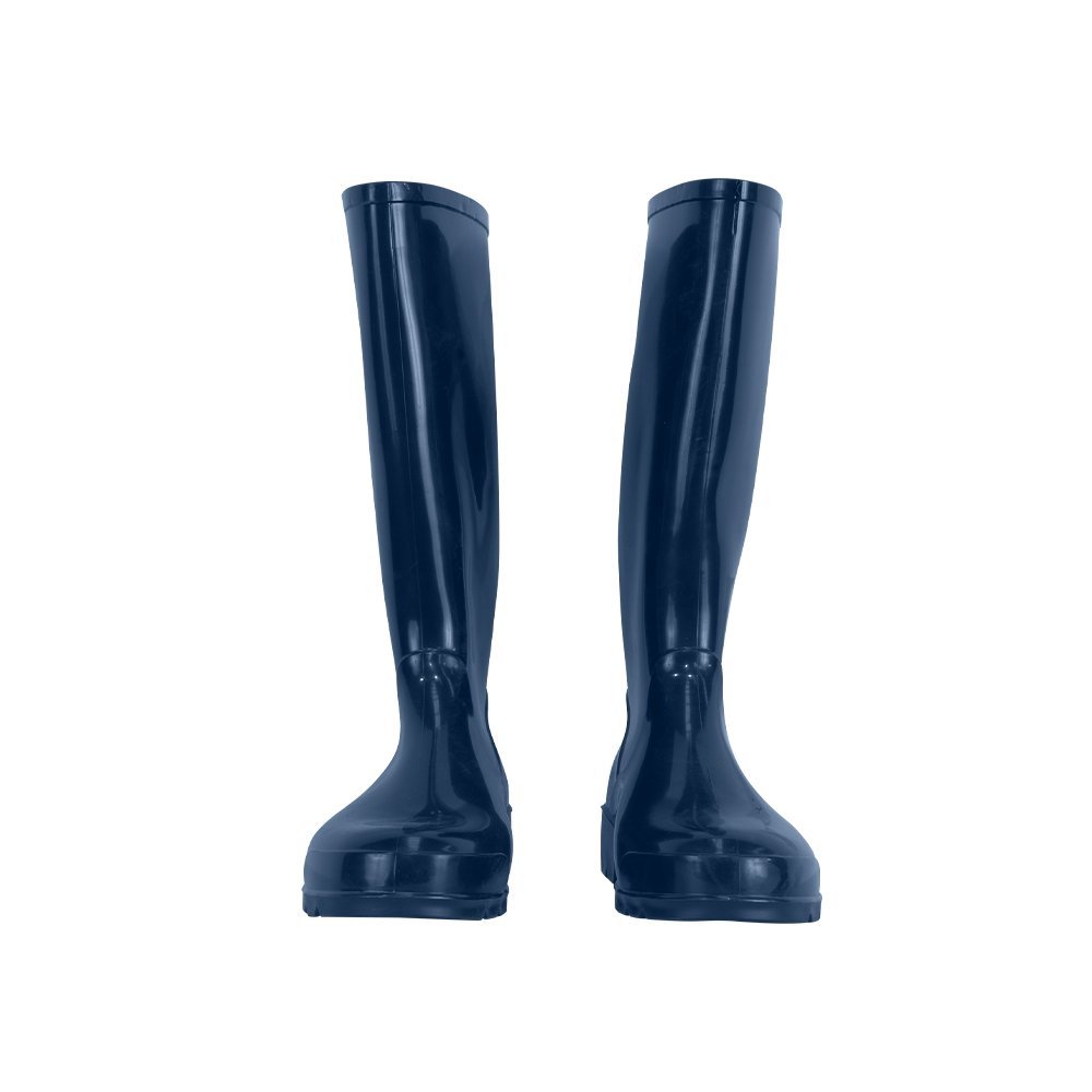 Botas azules de hule para mujer talla 38