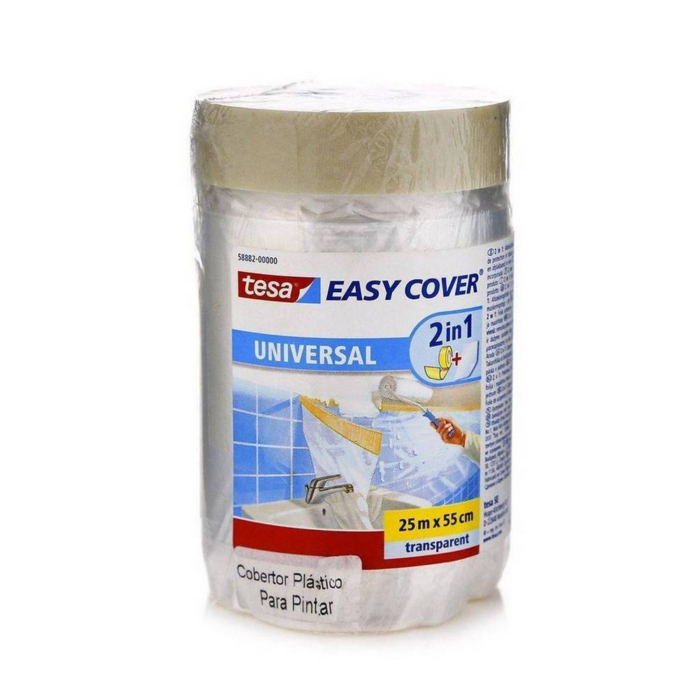 Cobertor plástico para pintar 25 m x 550 mm