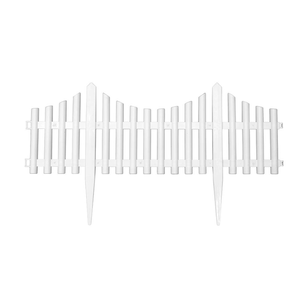 Cerca para jardin plastica blanca 30x60 centimetros