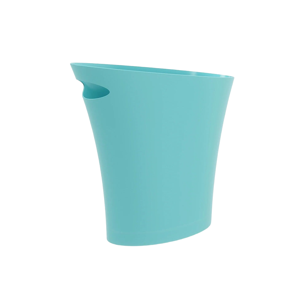 Basurero color celeste de 7.5 l