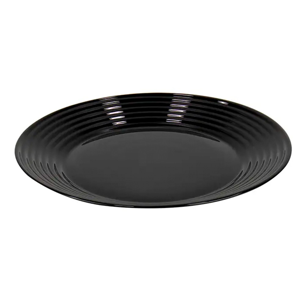 Plato harena plano 27 cm negro