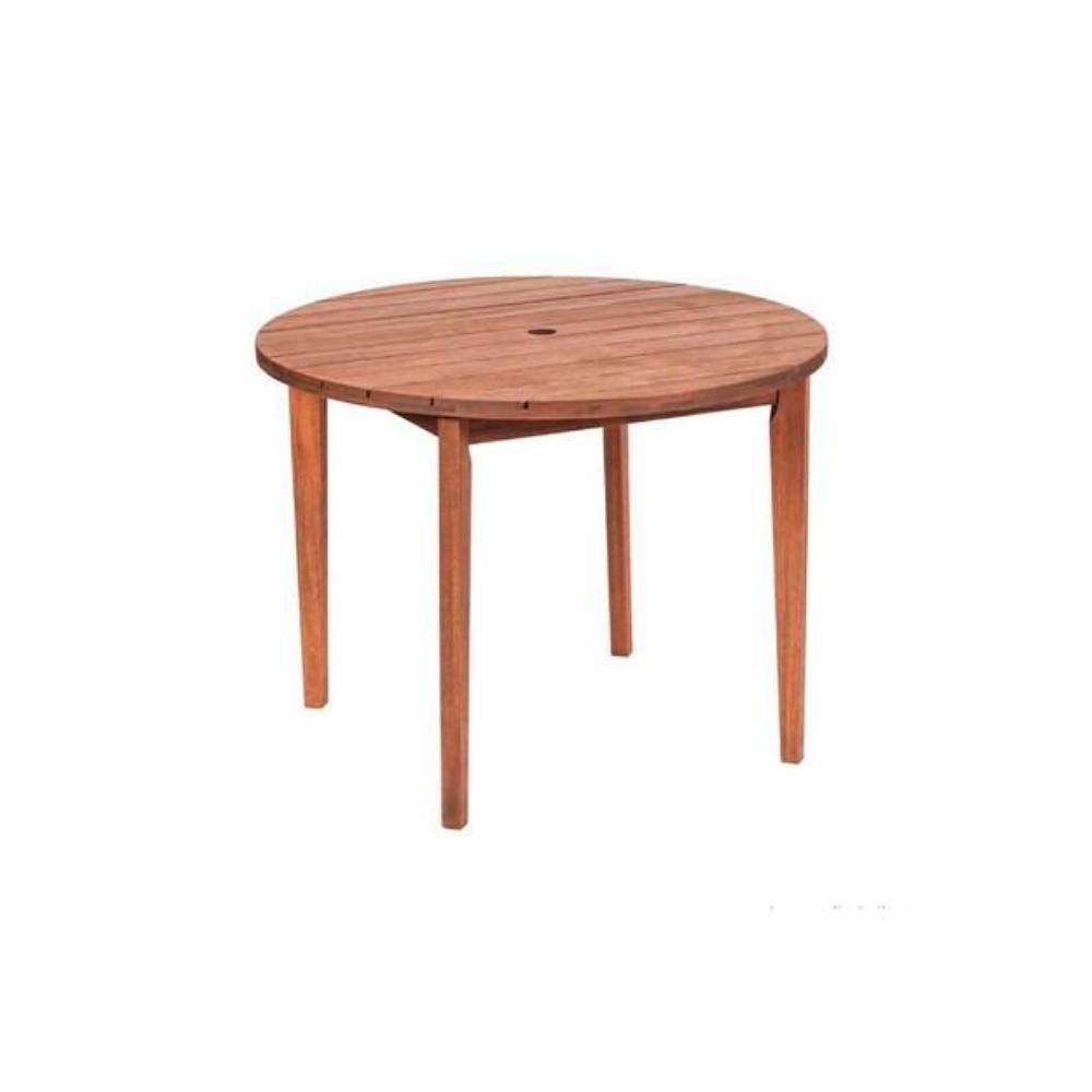 Mesa redonda de madera
