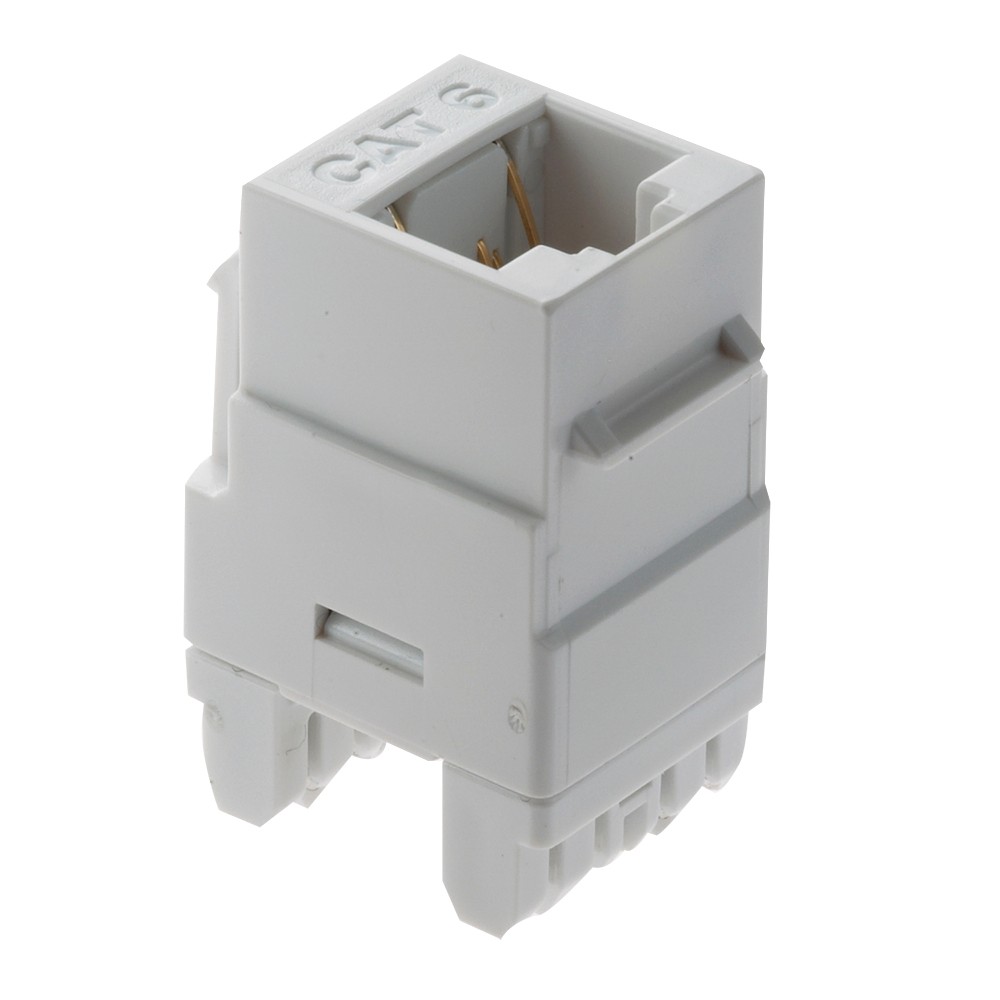 Conector rj45 cat6 keystone blanco